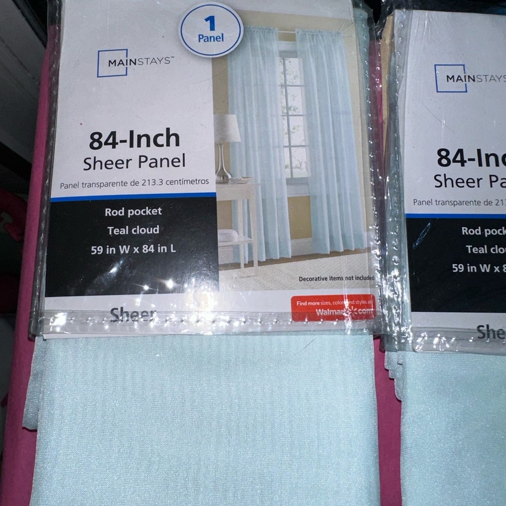 84-Inch
Sheer Panel
Two packs of one